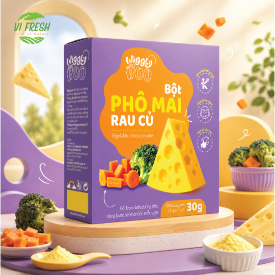 Vegetable & Cheese Baby Rice Seasoning Wiggly Boo