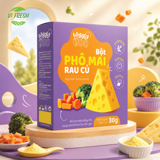Vegetable & Cheese Baby Rice Seasoning Wiggly Boo