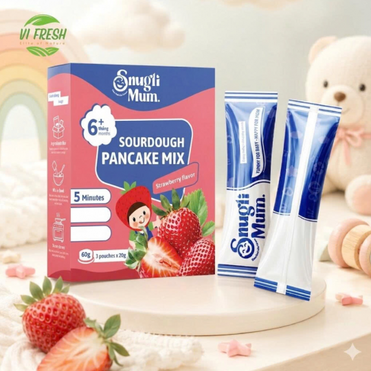 Baby Pancake Mix Strawberry Flavor Snugli Mum
