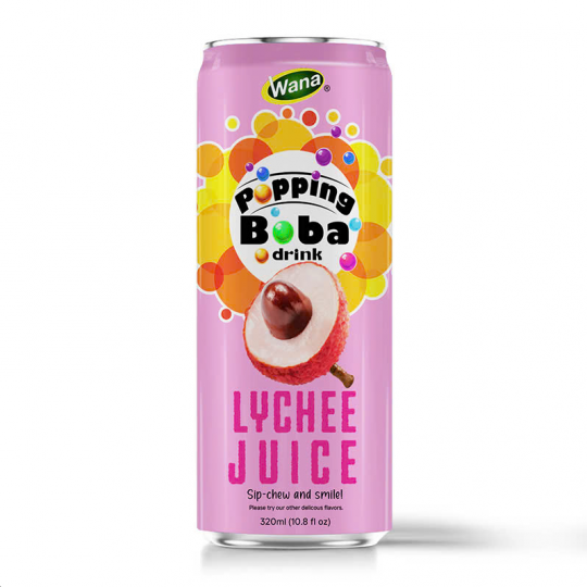 Lychee Juice with Popping Boba Wana