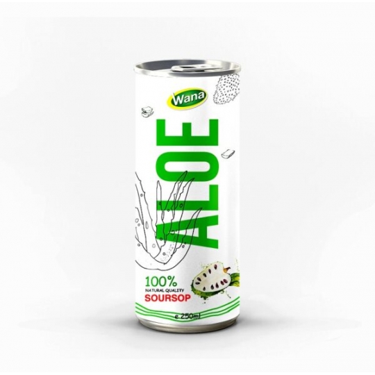 Premium Peach Flavored Aloe Vera Drink Wana