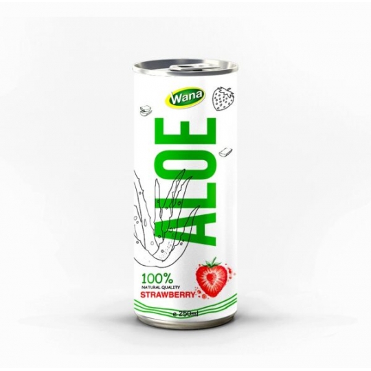 Premium Peach Flavored Aloe Vera Drink Wana