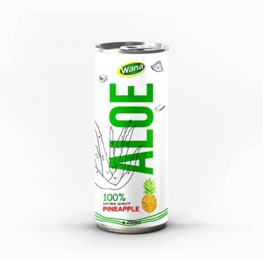 Premium Peach Flavored Aloe Vera Drink Wana
